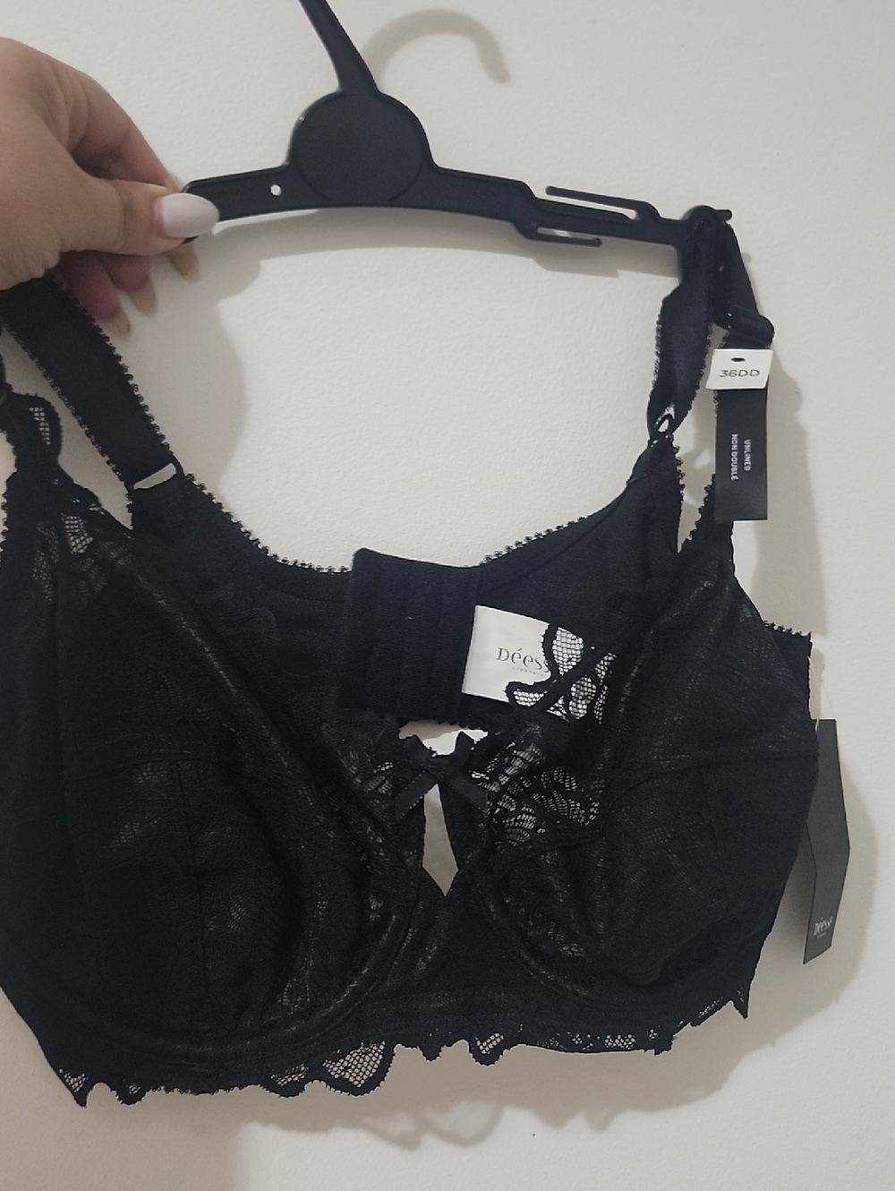 Déesse Black Lace Underwire Bra